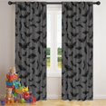 thumbnail image 5 of Blackout Kids Curtains,Gray Halloween Bats and Spider Webs Childrens Insulated Curtains Set Of 2,Bedroom Essentials,Toddler Room Decor 42"x84", 5 of 5