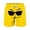Yellow, variant on CYRBOKO Boys Beach Shorts, Elastic Waist Drawstring Quick-dry Loungewear Funny Shorts for Summer Yellow Size 7-8 T