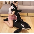 thumbnail image 4 of Peluche de ballena, peluche realista, simulación de orca, peluche de orca de 5,9 m, regalo para niños, 4 of 5