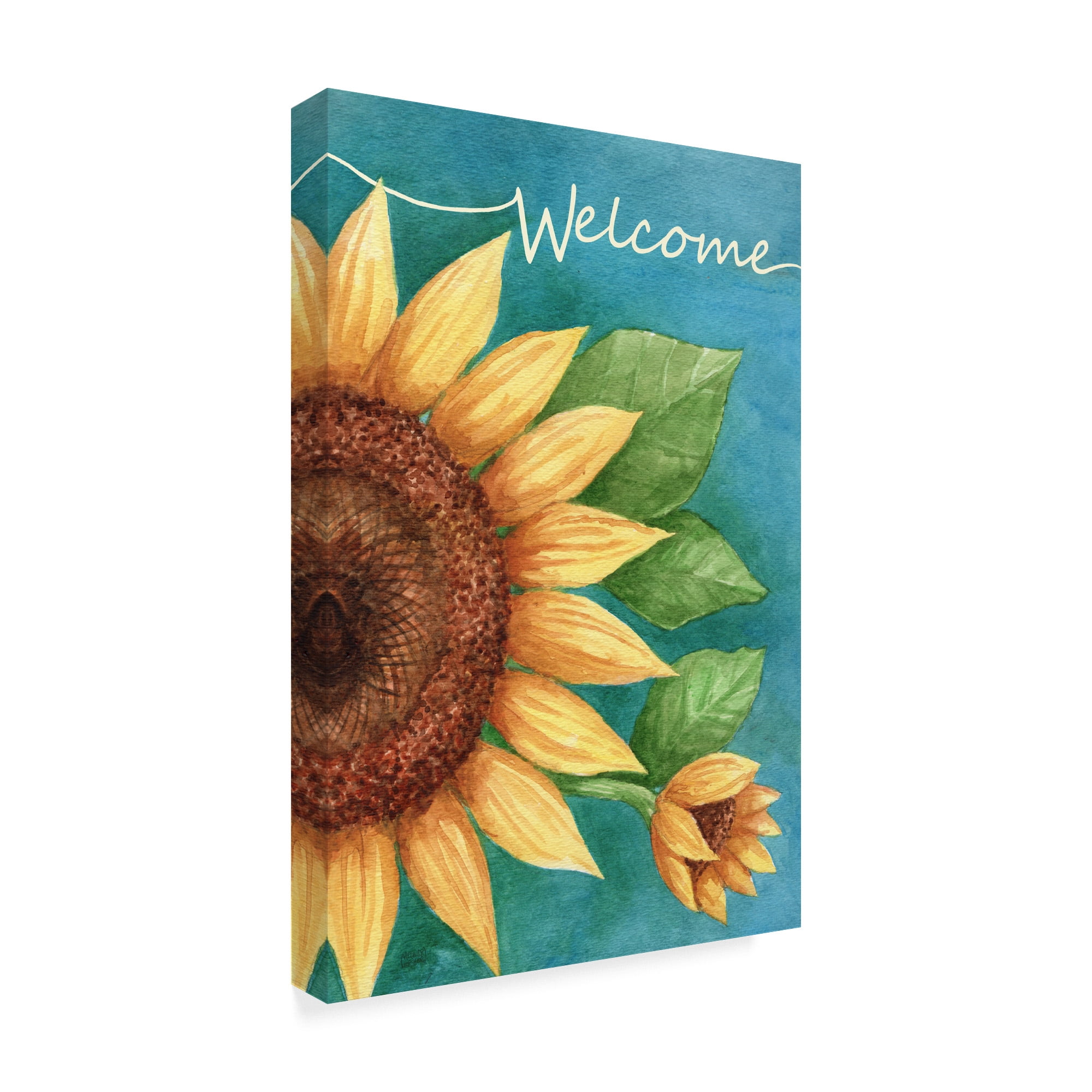 Trademark Fine Art 'Welcome Sunflower' Canvas Art by Melinda Hipsher
