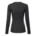 thumbnail image 4 of MixMatchy Women's Long Sleeve Eight Button Closure Henley Thermal Knit Top, 4 of 5