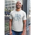 thumbnail image 2 of Chicken & Snowman Sketch Tee Men's -Image by Shutterstock, 2 of 4