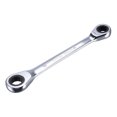 thumbnail image 1 of Unique Bargains Double Box End Ratcheting Wrench (8x10mm) Metric 72 Teeth 12 Point Ratchet Spanner Tools, CR-V, 1 of 5