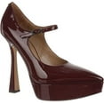 thumbnail image 2 of Sam Edelman Arie Ruby Patent Stiletto Heel Mary Jane Pointed Toe Fashion Pumps (Ruby Patent, 7), 2 of 5