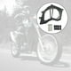 thumbnail image 4 of Cubierta de piñón delantero y plato de aluminio para motocicleta negro, 4 of 8