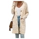 thumbnail image 3 of Suéter tipo cárdigan de otoño e invierno para mujer Chaqueta tipo cárdigan informal de un solo pecho y larga a la moda para mujer, 3 of 4
