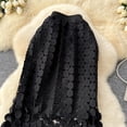 thumbnail image 6 of QHFBli Maxi Skirts for Women Boho Tiered Eyelet Elastic High Waist A-Line Summer Casual Flowy Beach Vacation Long Skirt, 6 of 7