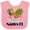 Pink and White, variant on Inktastic Naples Florida Beach Vacation Boys or Girls Baby Bib