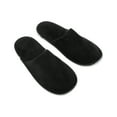 thumbnail image 2 of Unique Bargains 1 Pair Disposable Slippers Foldable Hotel Slippers for Family Black, 2 of 5