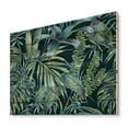 thumbnail image 2 of Designart 'Natural Green Leaves Exotic On Dark I' Tropical Print on Natural Pine Wood, 2 of 5