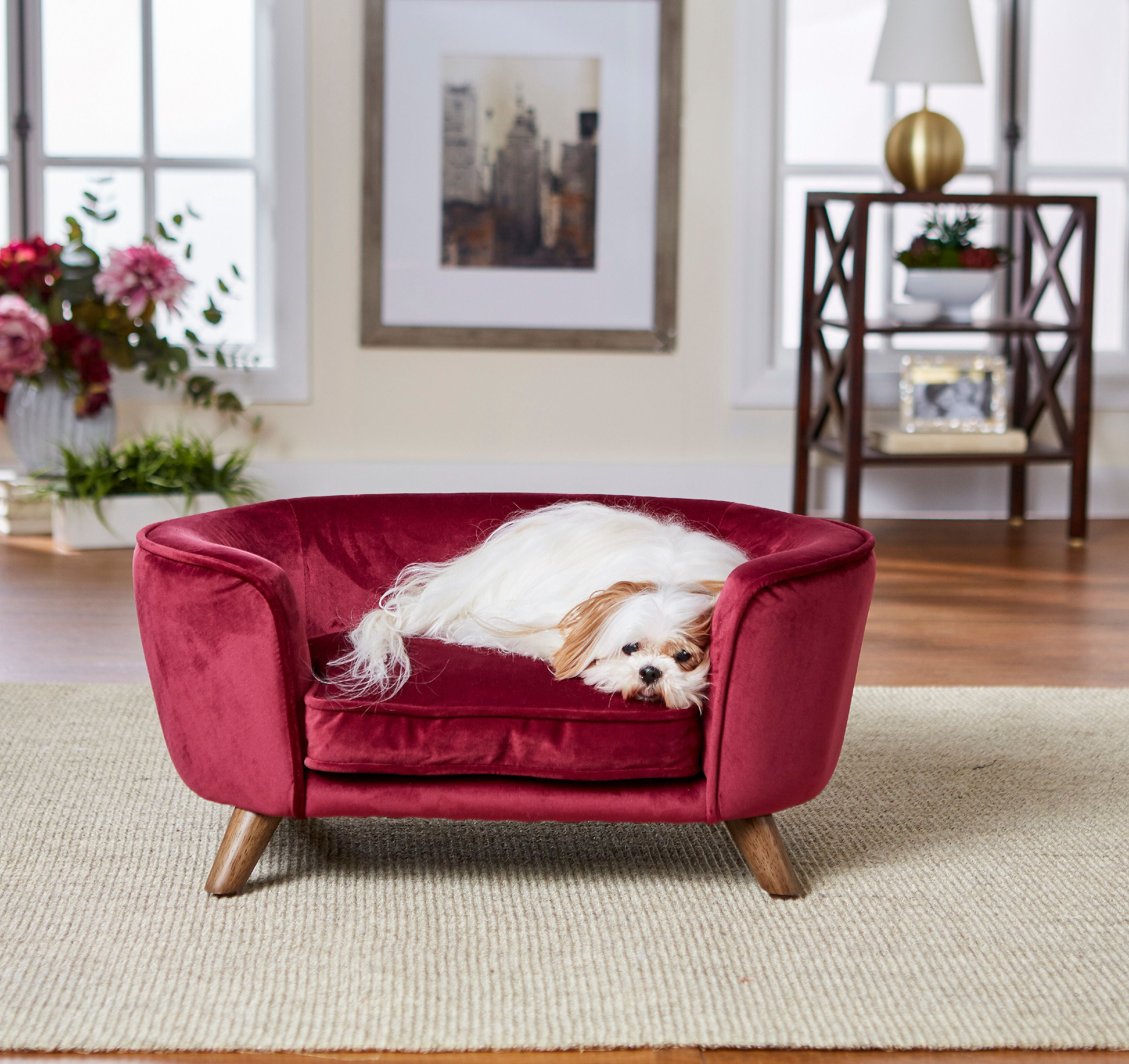 Romy Pet Sofa Wine