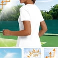 thumbnail image 2 of Uootdi T Shirts for Women Short Sleeve Solid Running Tops Daily Active Style Quick Dry Breathable Fitted Shirts Gift, 2 of 7