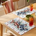 thumbnail image 4 of Independence Day Placemats Set of 12, Vintage Butterfly Star Leaf Gray Plaid Non-Slip Place Mats Washable Table Mats for Kitchen Dining Table Decorations Indoor/Outdoor, 4 of 9