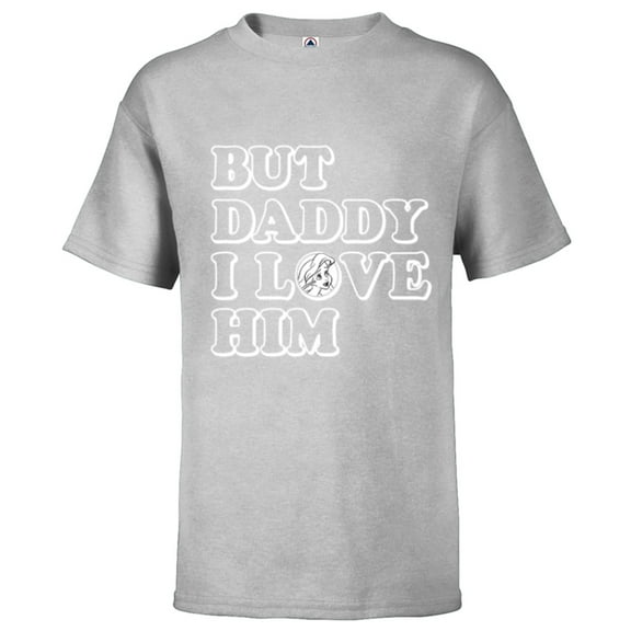 Disney Princess Ariel But Daddy I Love Him - Short Sleeve T-Shirt for Kids - Customized-Athletic Heather