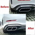 thumbnail image 3 of For - C-Class W206 C200 C260 C300 2022+ Car Tail Throat Exhaust Pipe Muffler Tip Cover ABS Shiny Bl, 3 of 5