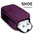 thumbnail image 4 of Mochila de viaje MATEIN 40L Flight Approved para mujer, color morado, 4 of 9
