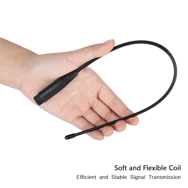 Antena de Mano Conecon Macho Sma de 38 cm, Frecuencia U/V de 144/430 MHz Español Flexible De Doble Banda, para la Mayoría de los Walkie Talkies Macho Sma