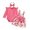 d-535Pink226, variant on MEZZALL Girls Long Sleeve O-Neck Romper Bodysuit Bowknot Prints Suspender Skirts Outfit Sets Trendy Clothes Sets