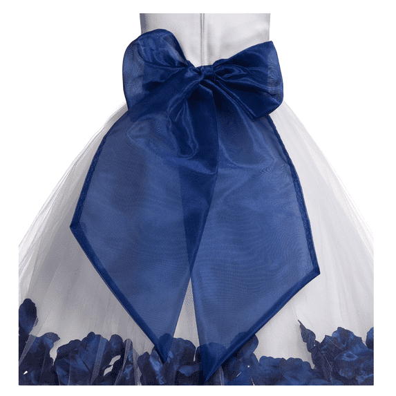 Navy Blue Organza Sash Wide Sash for Special Occasion Wedding Decoration Supplies DIY Sash Plain Sash L