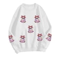 thumbnail image 6 of Duqingm Womens Halloween Sweatshirt Crewneck Cute Ghost Graphic Long Sleeve Fleece Pullover Sweatshits Oversized Fall Outfits,2XL, 6 of 6