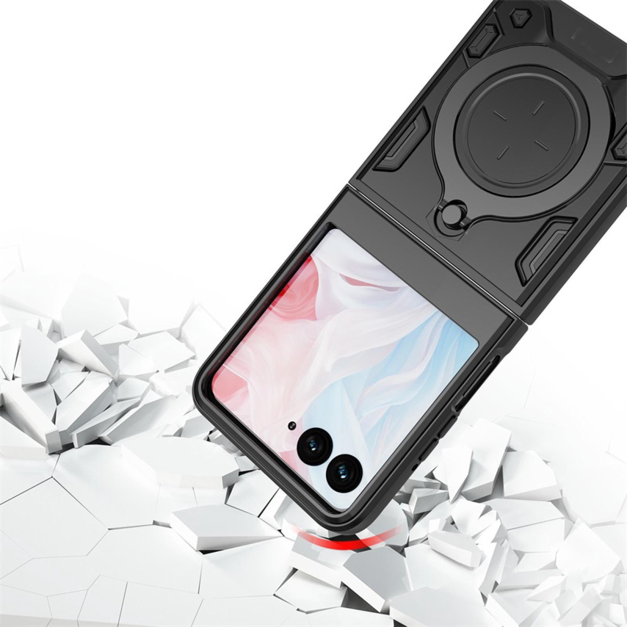 Anti-Drop Hybrid Case with Ring Stand for Motorola Razr 2024