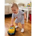 thumbnail image 6 of BemeyourBBs Toddler Baby Boys Summer Clothes Mothers Day Outfit I love Mom Letters Embroidery Short Sleeve Waffle Striped T Shirts with Pockets Shorts 2Pcs Set, 6 of 9