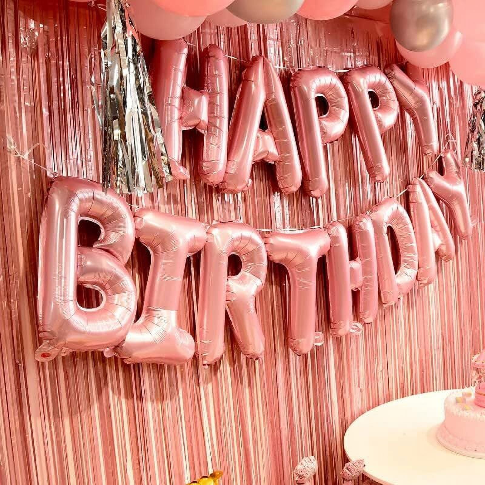 SFBOSF pink birthday Party Decoration Kits