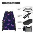thumbnail image 4 of Goofa Eggplant Pattern Comfortable Student Backpack - Ergonomic Design, Durable, Water-Resistant, Multi-Compartment,Travel, and Outdoor Activities, 4 of 5
