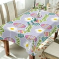 thumbnail image 4 of GZHJMY Easter Eggs Tablecloth, Rectangle Waterproof Washable Polyester Table Cover for Picnic Dinner Holiday Party Decor, 54 x 54 Inch, 4 of 7