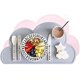 thumbnail image 1 of Children's Cloud Shape Silicone Waterproof Place Mat (pink + Gray), 1 of 4