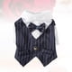 thumbnail image 5 of Camisa de vestir creativa, traje de fiesta de boda, moda de primavera y verano, abrigo, ropa adorable para perro, mascota y gato (azul marino, talla M), 5 of 5