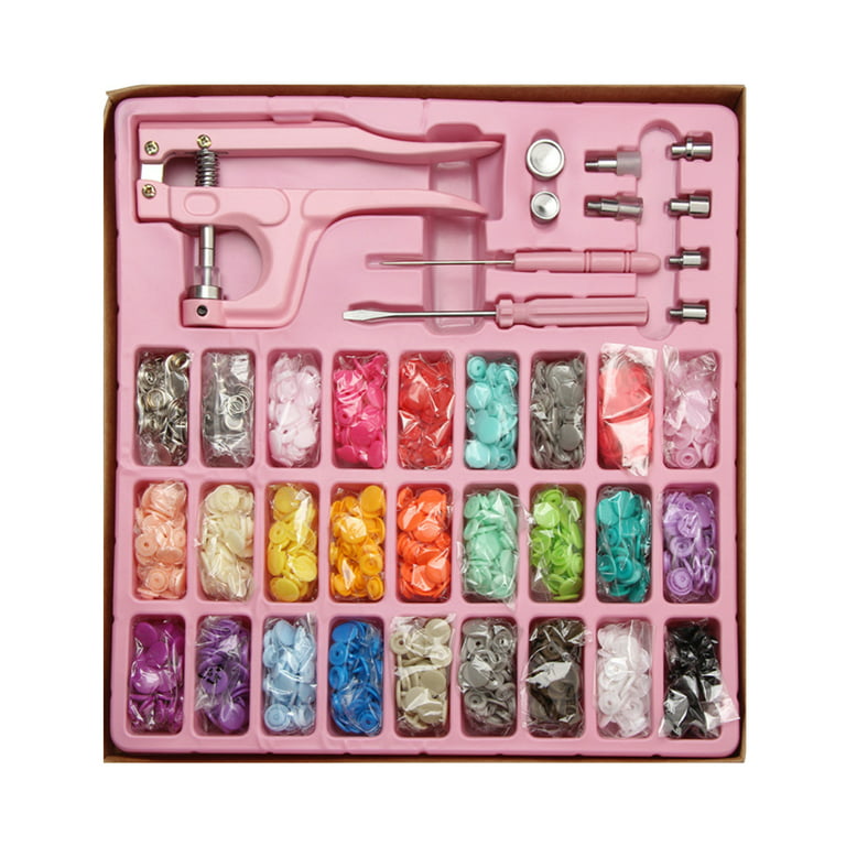 300 Sets Snap Fasteners Kit With Pliers 5 Shapes 25 Colors Resin Snaps And Tool  Set Metal Button Snap Fasteners Diy Snap Button Set For Baby C Man Jia