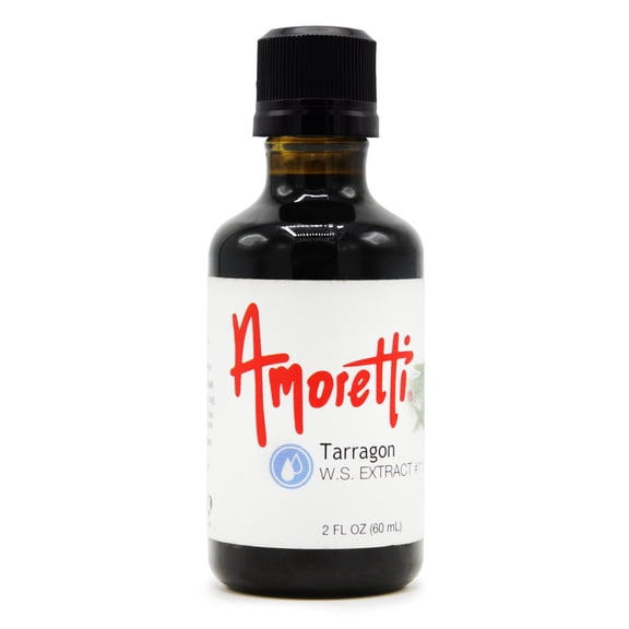 Amoretti - Tarragon Extract Water Soluble 2 oz - Highly Concentrated & Perfect For Pastry, Savory, Brewing, and more, Preservative Free, Vegan, Kosher Pareve, Keto Friendly