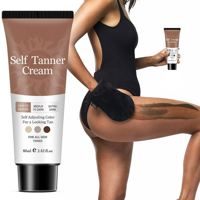 Fiudx Crema Bronceadora, Autobronceador Marrón Gelato Tan, Gel Solar Hidratante Solara Glow, Fórmula Natural de Zanahoria Vita Bronze, Diversión Familiar En La Playa, Regalo para Todo Tipo de Piel, T