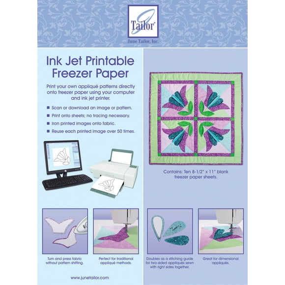 Ink Jet Printable Freezer Paper-8.5"X11" 10/Pkg