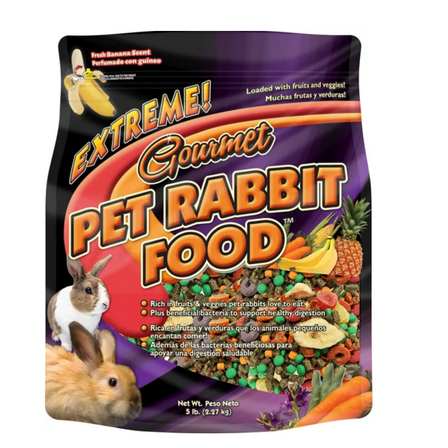 Brown's Extreme! Gourmet Pelleted Pet Rabbit Food, 5 lb. Bag