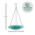 thumbnail image 2 of Comedero y baño para pájaros EcoCycle, 11 pulgadas, turquesa, dalia, 0.6 L, 2 of 9