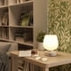 thumbnail image 5 of Lámpara de mesa táctil para mesita de noche - Lámpara de noche con puertos de carga USB C+A para dormitorio y sala de estar, lámpara de escritorio con pantalla de vidrio blanco para espacios pequeños, 5 of 10