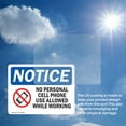 thumbnail image 5 of (2 Pack) No Personal Cell Phone Use Allowed Sign, 5 of 6