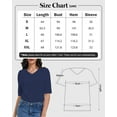 thumbnail image 6 of Women's Casual Half Sleeve T-Shirt - Relaxed Fit Basic Top, Soft Breathable, Everyday Wear (Size S-XXL), 6 of 6