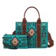 thumbnail image 1 of Bolso de mano bohemio de lona para mujer, 2 uds., gran capacidad con bolsa para fiesta y vacaciones, 1 of 9