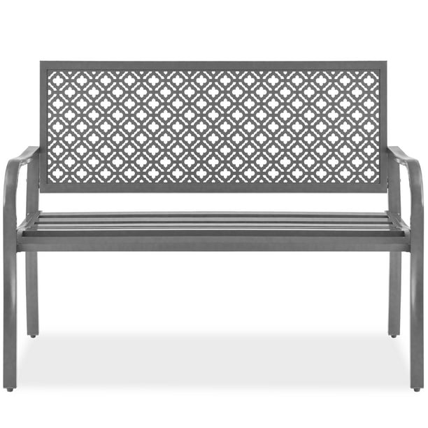 Best Choice Products Outdoor Steel Garden Patio Porch Bench Furniture w