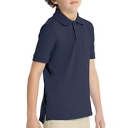 Real School Uniforms Collared Comfort Fit Solid Print Cotton Polyester, Polo Shirts (Unisex)