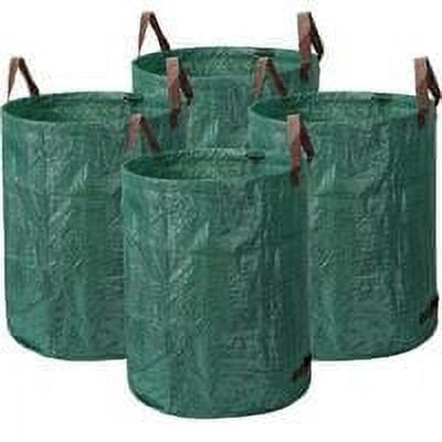 Bolsas de 4 hojas Bolsas de residuos de jardín Bolsas de hojas de jardín de patio resistentes reutilizables de 80 galones, Bolsas de residuos de jardín al aire libre Bolsas de césped
