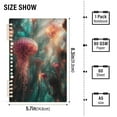 thumbnail image 2 of FORMRS 1-Subject Spiral Notebook 8" x 5" College Ruled 60 Refillable Sheet A5 Hard Cover, 2 Pack, Psychedelic Forest, 2 of 7