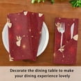 thumbnail image 5 of GZHJMY Christmas Xmas Fairy Angel Glitter Cloth Napkin Kitchen Dining Table Decor Festive for Gathering Party Favors Seasonal Winter New Year Present 1 Pack 20" × 20", 5 of 6
