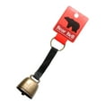 thumbnail image 4 of Campana de oso, campana antipérdida para mascotas, campana colgante para perros con llavero, generador de ruido, cencerro para viajes, camping, sender Correa Negra Bronce, 4 of 8