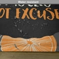 thumbnail image 6 of Ambesonne Fitness Place Mats Set of 4, Make Muscles, Standard Size, Charcoal Grey Orange, 6 of 6