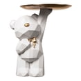 thumbnail image 2 of Bandeja La Estatua Del Osito Geométrico Ornamento Piso Almacenamiento Osos Resina, 2 of 9