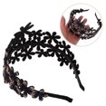 thumbnail image 5 of MRLESS Rhinestone Inlaid Wide Headband Elegant Sparking Flower Headband Anti-Slip Bridal Hair Clasp Fashion Headband for Women, 5 of 8